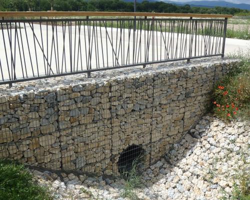 Soutènement gabion